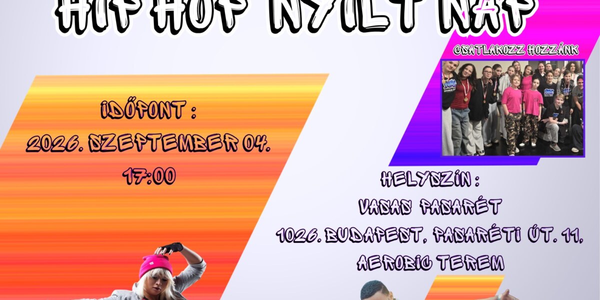 Hip-Hop órák szeptembertől